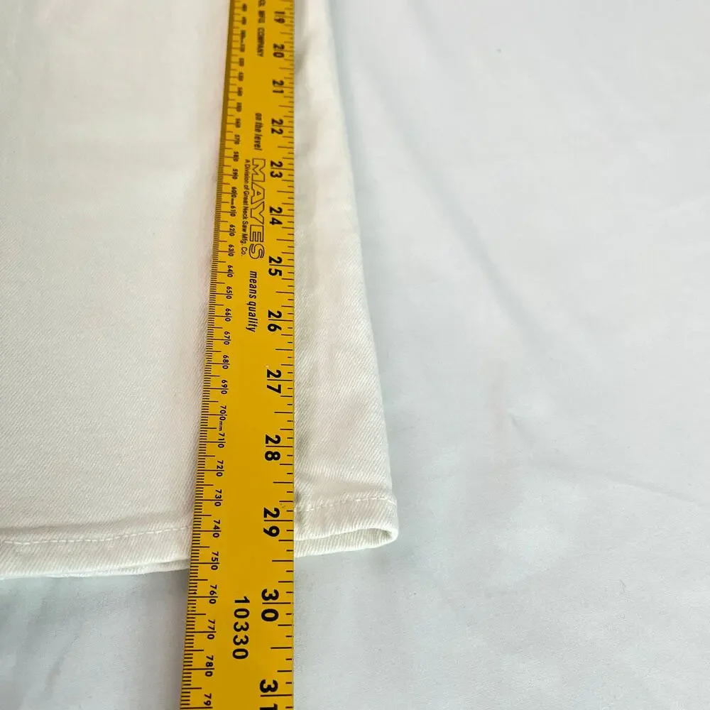 SLVRLAKE Beatnik Slim Fit High Rise Jeans White Wash Women's Size 27 - Picture 13 of 16